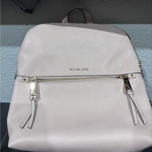 Michael Kors  Rhea Medium Slim Leather Backpack blush